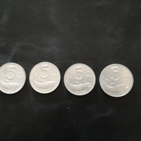5 lire del 1952 1953 1954 1955
