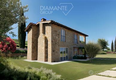 Casale con giardino con solarium, pergola e vasca