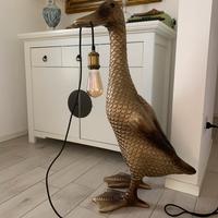 Lampada da terra anatra ducky oro