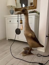 Lampada da terra anatra ducky oro