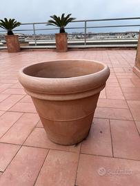 Vaso doppio bordo in resina 46cm