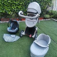 Hot Mom F023-Passeggino 3 in 1, rotazione a 360° p