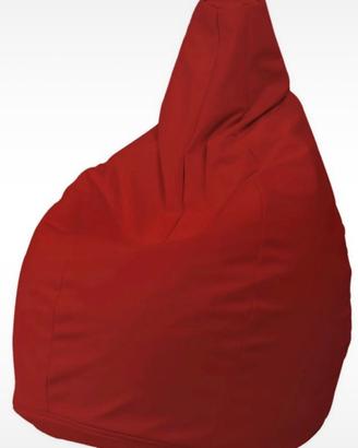Poltrona sacco pouf rosso