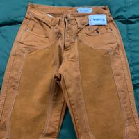 Pantaloni Jeckerson toppe alcantara taglia 27 New