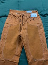Pantaloni Jeckerson toppe alcantara taglia 27 New