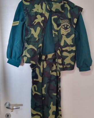 Vestito carnevale da militare