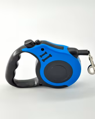 Guinzaglio allungabile cane 5 metri blu automatico