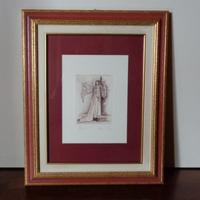 Eleonora Duse - Incisione a bulino di A. Galeazzi