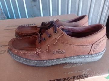 scarpe uomo Sherwood in pelle numero 45