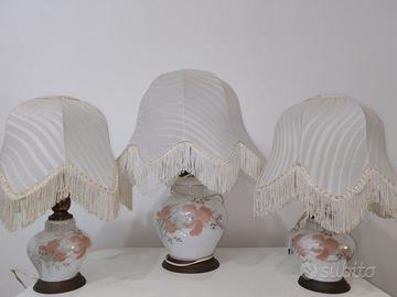 Set 3 lampade tavolo vintage