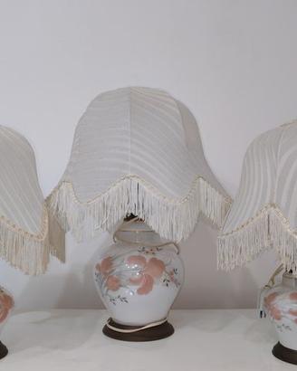 Set 3 lampade tavolo vintage