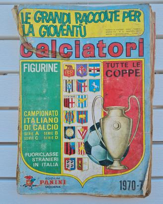 Album Calciatori Panini anno 1970-71 da recupero