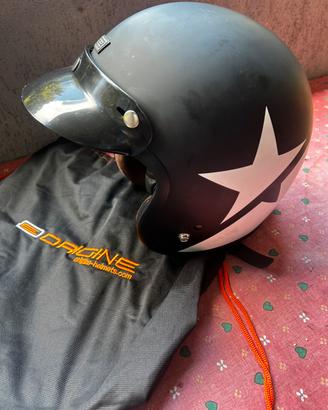 casco jet Origine XL in fibra come nuovo