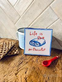 Piastrella decorativa dipinta a mano