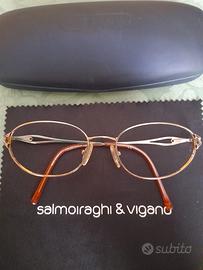 Salmoiraghi & Viganò Montatura Occhiali donna oro 