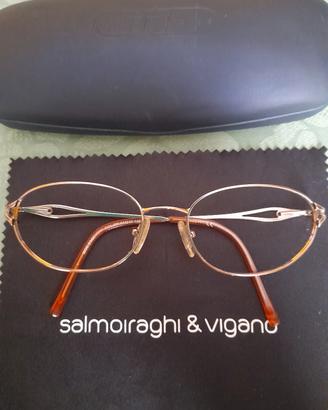 Salmoiraghi & Viganò Montatura Occhiali donna oro 