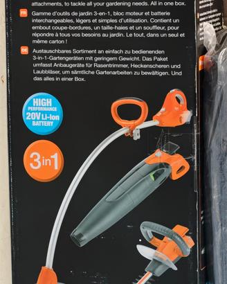 Flymo C-Link Set 3 In 1 20V Tagliasiepi Tagliaerba