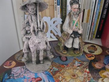 Due statuine di ceramica,della Sardegna del 1973