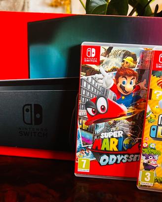 Nintendo Switch pari al nuovo e 2 giochi