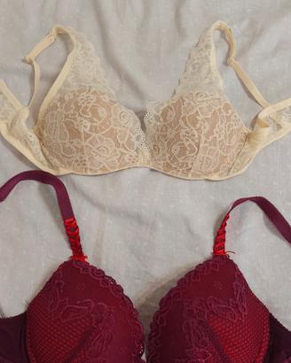 Coppia di reggiseno in pizzo taglia 3