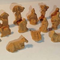 Presepe/natività in terracotta