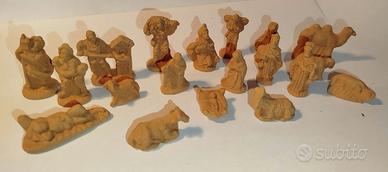 Presepe/natività in terracotta