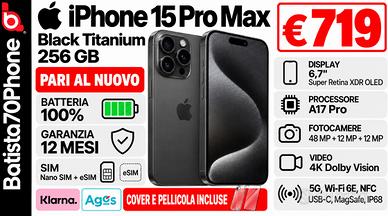 Apple iPhone 15 Pro Max Black Titanium 256 GB