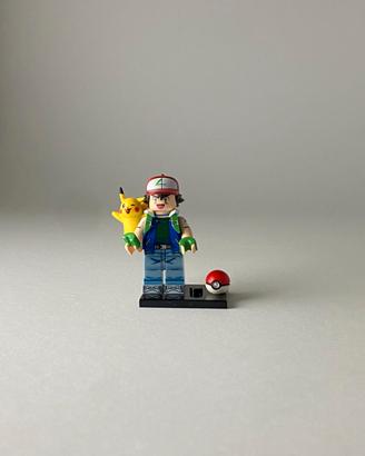 Ash Ketchum - Minifigure Type Lego Pokemon