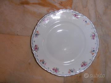 SERVIZIO PIATTI COMPLETO A FIORI CON BORDO DI ORO