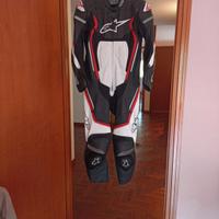 TUTA PELLE MOTO ALPINESTARS TG52 NUOVA