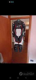 TUTA PELLE MOTO ALPINESTARS TG52 NUOVA