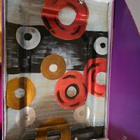 Vassoio in vetro con maniglie in acciaio