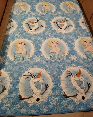 trapunta letto singolo Elsa e Olaf di Frozen 