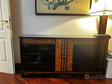 Comò da letto in radica di olmo