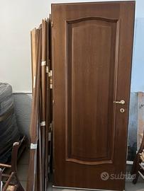 6 Porte in legno 70x210 e 80x210 con imbotte