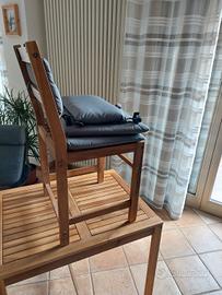 Tavolo da giardino, nuovo con sedia.