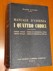 "Manuale d'udienza - I quattro codici