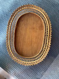 Cestino portafrutta, centrotavola, vintage, legno