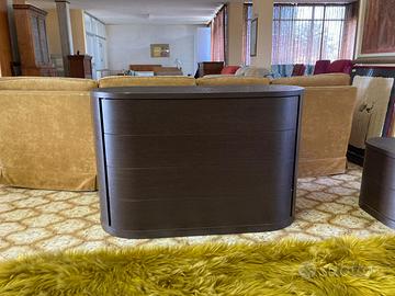 COMO’ WENGE’ CON VETRO SATINATO 4 CASSETONI