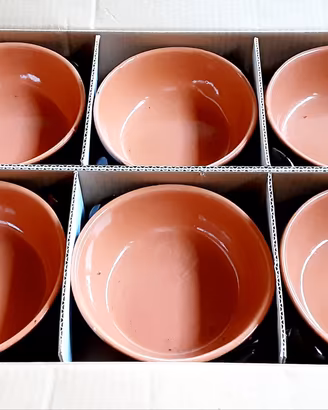 Cocci Terracotta Smalti Varie Misu. Servizio 32pz.