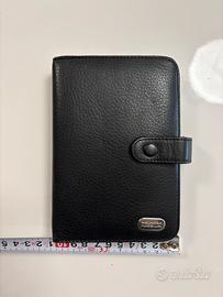 Quaderno rubrica Piquadro in pelle nera