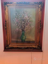 Quadro con cornice vintage d'epoca stile barocco