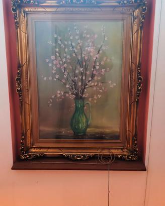 Quadro con cornice vintage d'epoca stile barocco