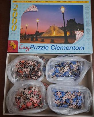 puzzle Il Louvre di Parigi. Versione facile 4 in 1