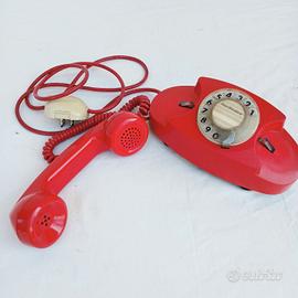 telefono vintage SIP Lillo anni 70 rosso 
