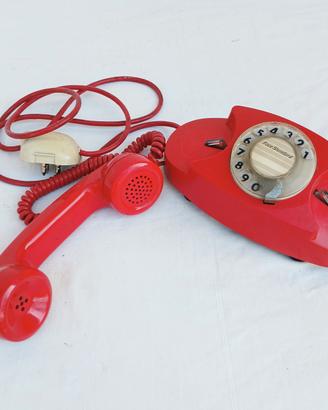 telefono vintage SIP Lillo anni 70 rosso 