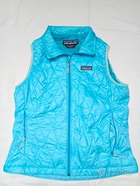 Patagonia Gilet Primaloft celeste Donna tg.M (Usa)