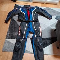 Tuta pelle moto Dainese 2 pezzi - tg 50