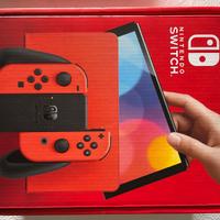 Nintendo Switch OLED Mario edition+SMBW+custodia