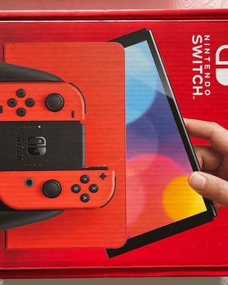 Nintendo Switch OLED Mario edition+SMBW+custodia